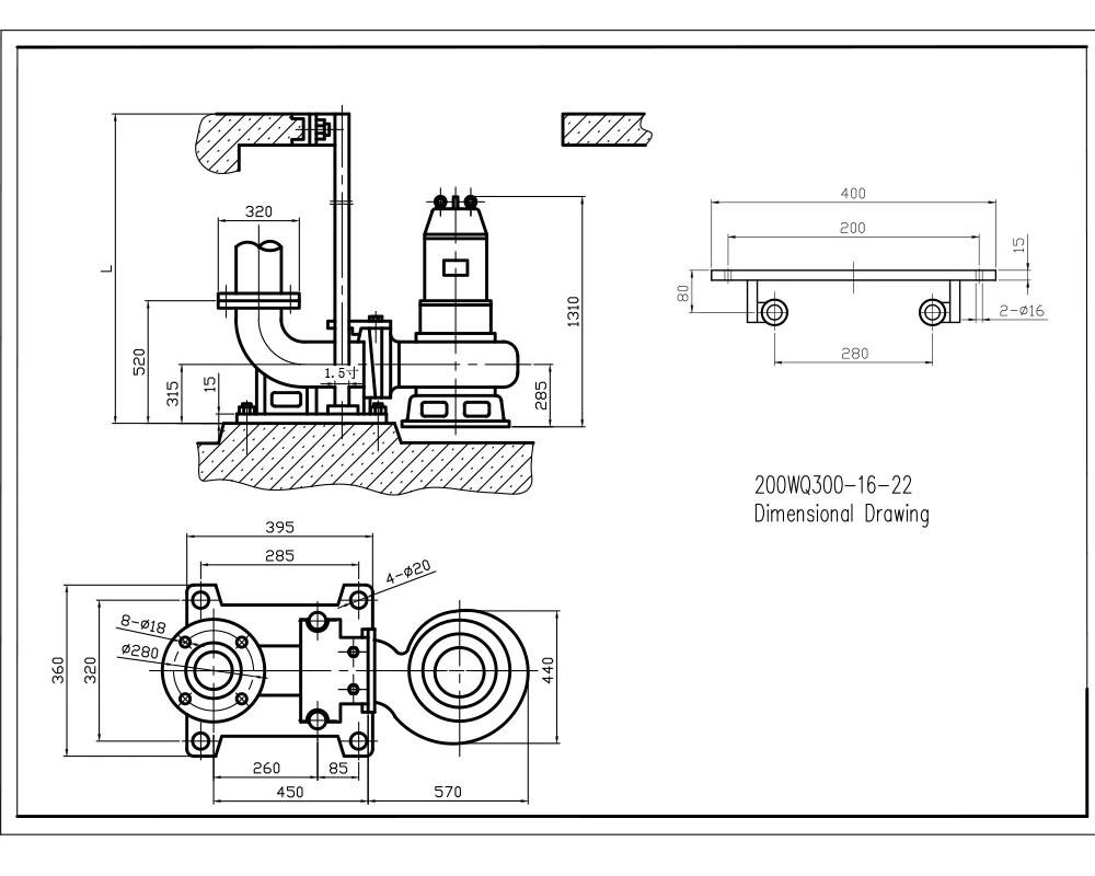 Submersible Sludge Pump Structure